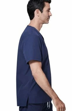 Medelita Men's V-Neck Chest Pocket Solid Scrub Top -Default Template 3 3 md mfmst 650