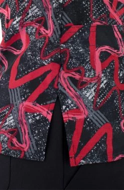 Maevn Uniforms Women's Abstract Wavy Print Scrub Top -Default Template 3 3 mv 1767 print 650 4