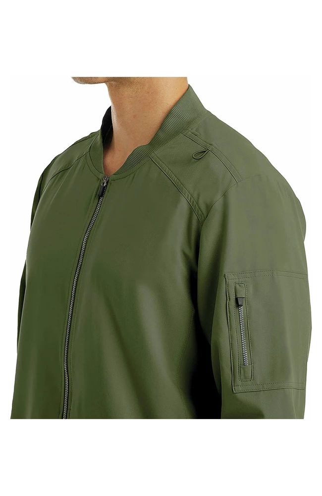 Maevn Uniforms Men's Front Zip Warm Up Scrub Jacket 3 Maevn Uniforms Men's Front Zip Warm Up Scrub Jacket - Image 3
