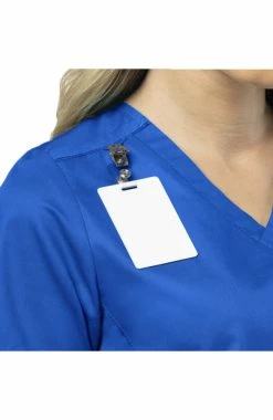WonderWORK Women's Contoured V-Neck Solid Scrub Top -Default Template 3 3 wk 105 650