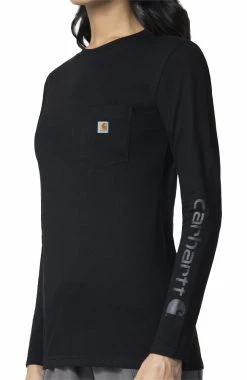 Carhartt Women's Crew Neck Pocket Graphic T-Shirt -Default Template 3 3 wk c37305 650