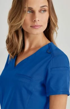 Grey's Anatomy Women's Capri Tuck-In Scrub Top -Default Template 3 4 bc grst136 650