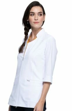 Cherokee Women's Zip Front Tunic Jacket -Default Template 3 4 ck ck952a 650