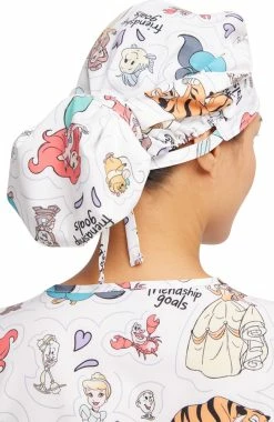 Cherokee Women's Friendship Goals Print Bouffant Scrub Hat -Default Template 3 4 ck tf514 print 650