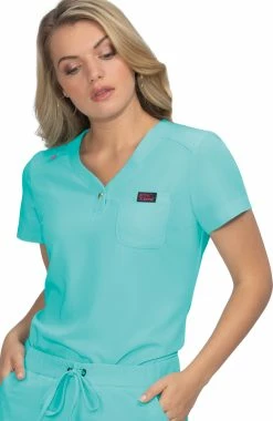 Koi Women's Rosemary Solid Scrub Top 8 Koi Women's Rosemary Solid Scrub Top -Default Template 3 4 ko b122 650
