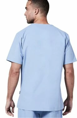 Medelita Men's V-Neck Chest Pocket Solid Scrub Top -Default Template 3 4 md mfmst 650