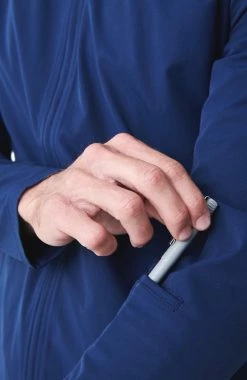 Medelita Men's Kinetic Bomber Solid Scrub Jacket -Default Template 3 4 md sj21832 650