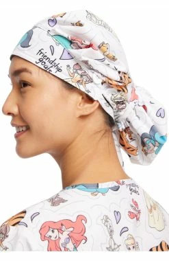 Cherokee Women's Friendship Goals Print Bouffant Scrub Hat -Default Template 3 5 ck tf514 print 650