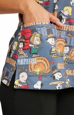 Cherokee Women's Grateful Snoopy Print Scrub Top -Default Template 3 5 ck tf614 print 650