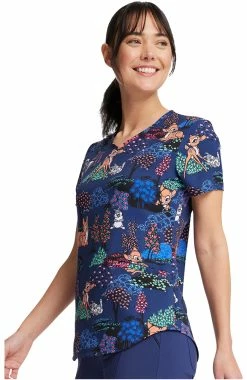 Cherokee Women's Meadow Frolic Print Scrub Top -Default Template 3 5 ck tf737 print 650