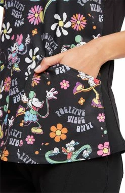 Cherokee Women's Positive Vibes Print Scrub Top 9 Cherokee Women's Positive Vibes Print Scrub Top -Default Template 3 5 ck tf764 print 650