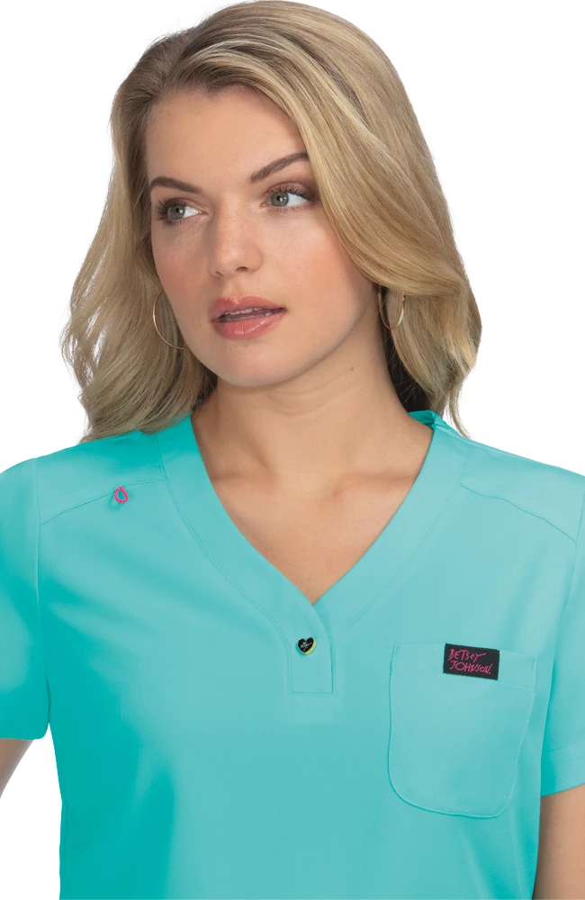 Koi Women's Rosemary Solid Scrub Top 5 Koi Women's Rosemary Solid Scrub Top - Image 5
