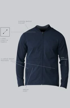 Medelita Men's Kinetic Bomber Solid Scrub Jacket -Default Template 3 5 md sj21832 650