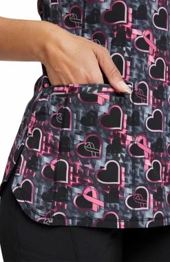 Cherokee Women's Caring Beats Print Scrub Top -Default Template 3 6 ck ck634 print 650
