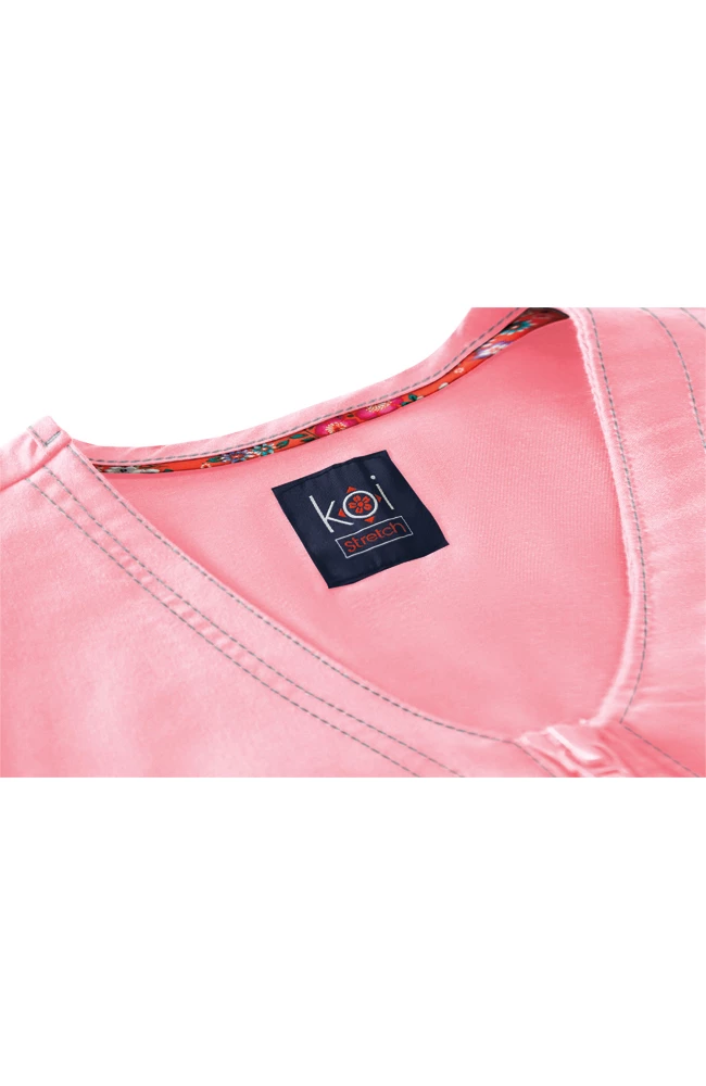 Koi Women's Regan Y-Neck Scrub Top 6 Koi Women's Regan Y-Neck Scrub Top - Image 6