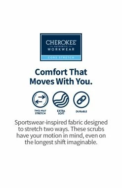 Cherokee Workwear Women's Mock Wrap Scrub Top & Elastic Waist Scrub Pant Set 5 Cherokee Workwear Women's Mock Wrap Scrub Top & Elastic Waist Scrub Pant Set -Default Template 3 7 ck 18set 650