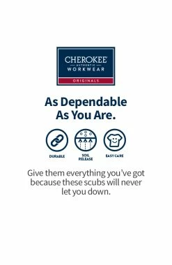 Cherokee Workwear Women's Mock Wrap Tunic Solid Scrub Top -Default Template 3 7 ck 4801 650