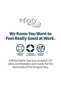 Cherokee Women's 39" Button Front Scrub Dress -Default Template 3 7 ck ck510a 650