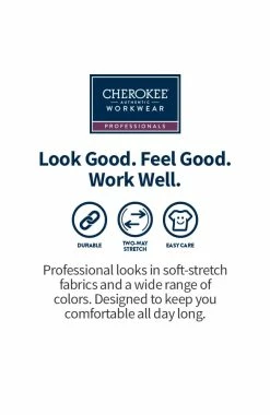 Cherokee Workwear Women's Button Front Solid Scrub Dress -Default Template 3 7 ck ww500 650