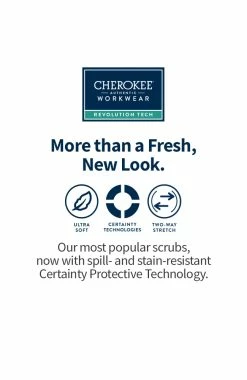 Cherokee Workwear Women's Mock Wrap Solid Scrub Top 7 Cherokee Workwear Women's Mock Wrap Solid Scrub Top -Default Template 3 7 ck ww775ab 650