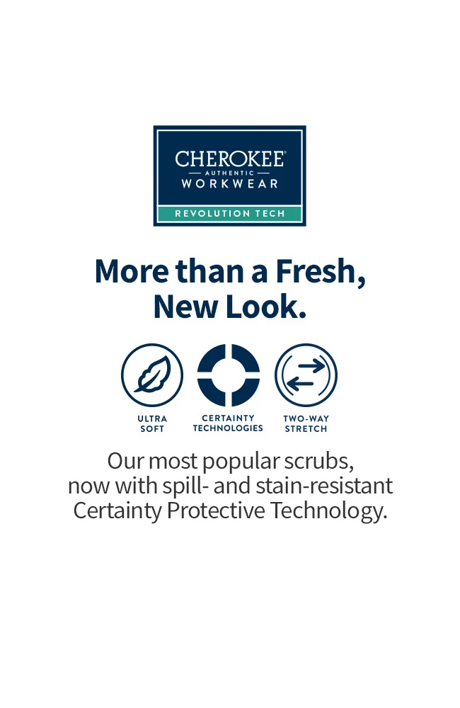 Cherokee Workwear Women's Mock Wrap Solid Scrub Top 4 Cherokee Workwear Women's Mock Wrap Solid Scrub Top - Image 4